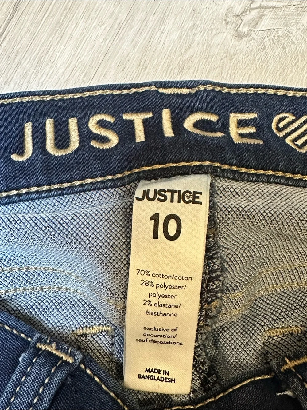NWOT Justice Girls Skinny Jeans in Dark Navy